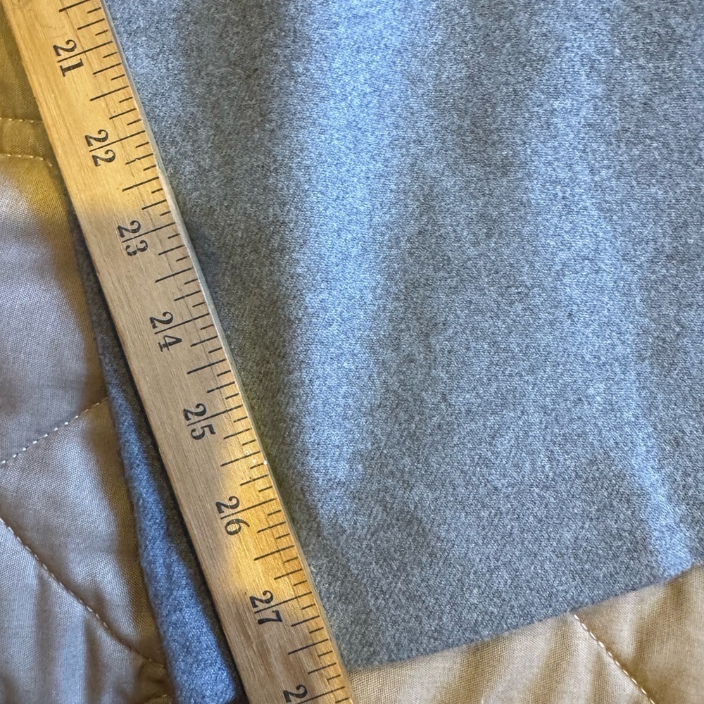 LL Bean Pants Classic Fit Cotton Tweed Flat Front Gray Straight Leg Women’s 18 - Picture 8 of 16